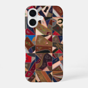 Vintage Quilt Pattern Cool Colourful Geometric iPhone 16 Case
