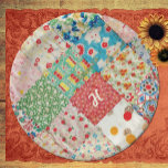 Vintage Quilt Pattern Paper Plate<br><div class="desc">This vintage quilt patterned paper plate is ready for you to personalise with a monogram or other text. Sweet design for a ladies luncheon,  birthday or other special occasion. See matching napkins,  coasters,  giftbag and many other items in this design at www.zazzle.com/patchpourri.</div>