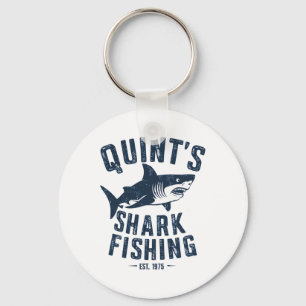 Vintage Quint's Shark Fishing 1975 Retro 1  Key Ring