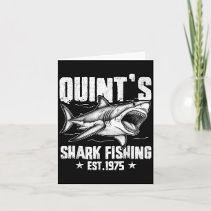 Vintage Quints Shark Fishing 1975 Retro Fishing Da Card
