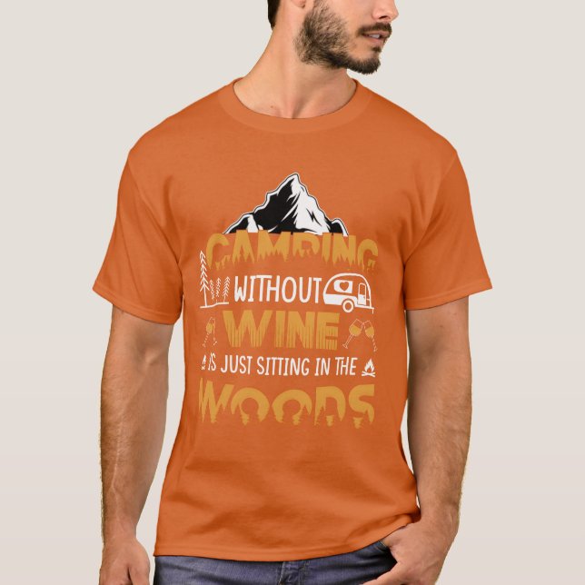 Vintage Quote Camping Adventure vintage T-Shirt (Front)
