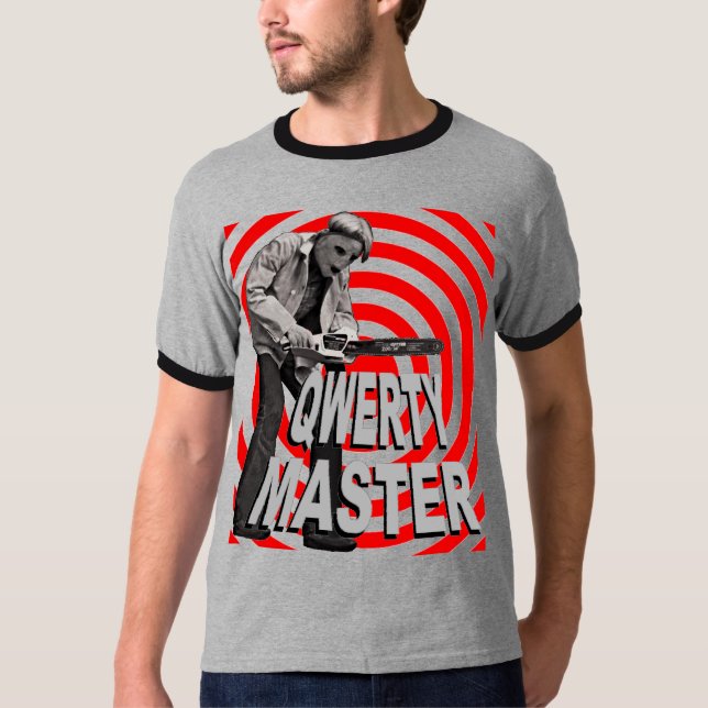 Vintage Qwerty Master Chainsaw Massacre T-Shirt (Front)