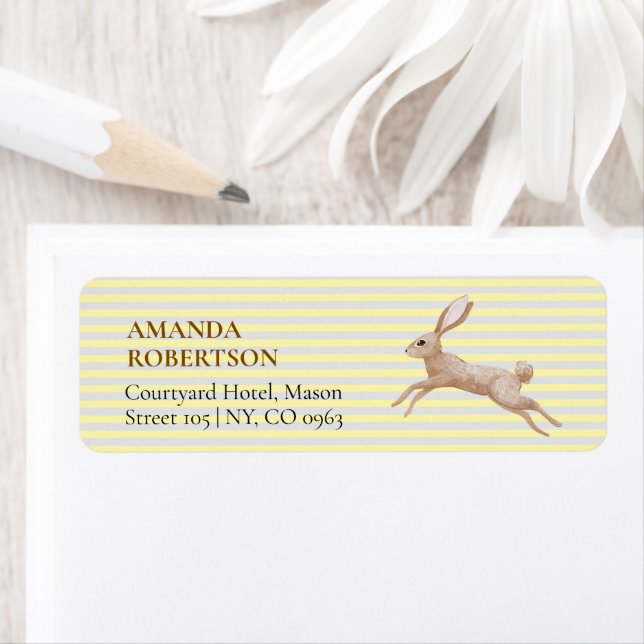 Vintage Rabbit Address Labels (Insitu)