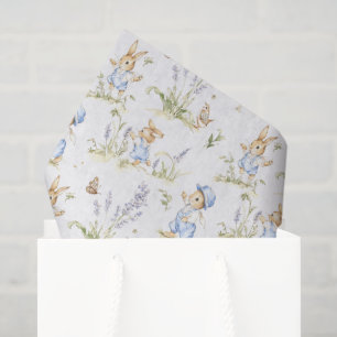 Vintage Rabbit Decoupage Paper, Bunny Storybook Tissue Paper