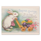 Vintage Rabbit Easter Eggs Holiday