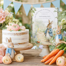 Vintage Rabbit Garden 1st Birthday