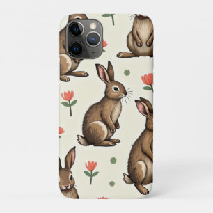 Vintage rabbit pattern Case-Mate iPhone case