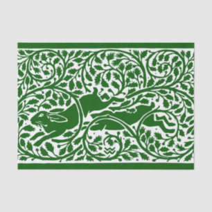 Vintage rabbits 10lb Tissue Paper, White Paper