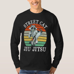 vintage raccoon street cat jiu jitsu jiu jitsu  gi T-Shirt