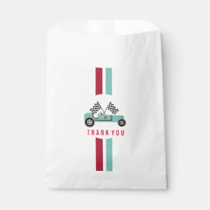 Vintage Race Car Boy Party Favour paper bag