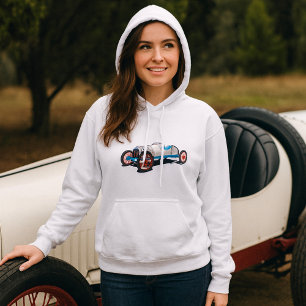 Vintage Race Car Classic Auto Hoodie