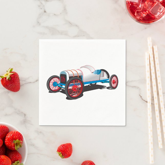 Vintage Race Car Classic Auto Napkin (Creator Uploaded)