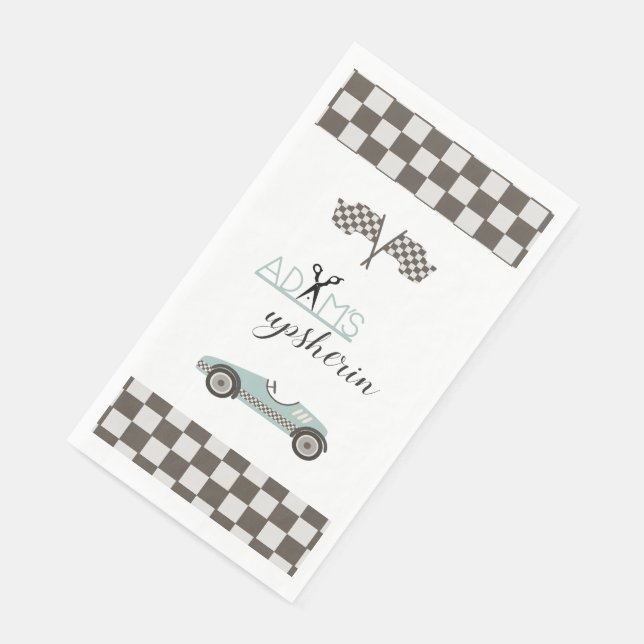 Vintage Race car  Napkin (Corner)