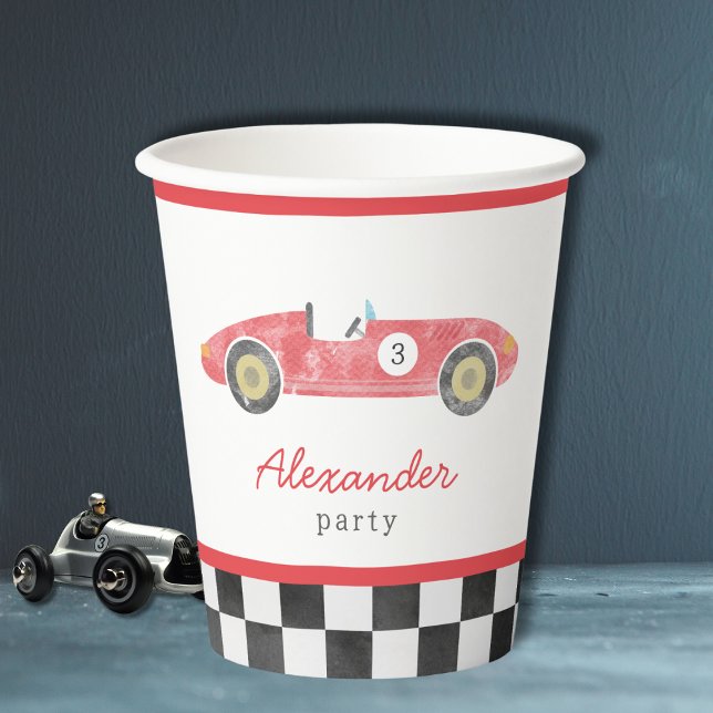 Vintage race car Paper cup (Creator Uploaded)
