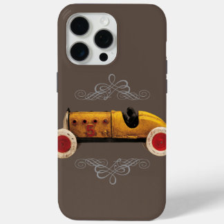 Vintage Race Car Tin Toy iPhone 15 Pro Max Case