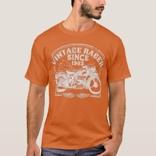 Vintage Racer Since 1963 Retro Motorbike  Motorcyc T-Shirt