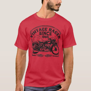 Vintage Racer Since 1965 Retro Motorbike  Motorcyc T-Shirt