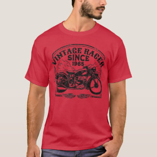 Vintage Racer Since 1965 Retro Motorbike  Motorcyc T-Shirt