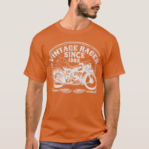 Vintage Racer Since 1982 Retro Motorbike Motorcyc T-Shirt