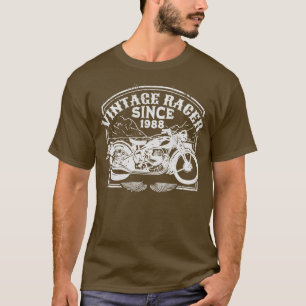 Vintage Racer Since 1988 Retro Motorbike Motorcyc T-Shirt