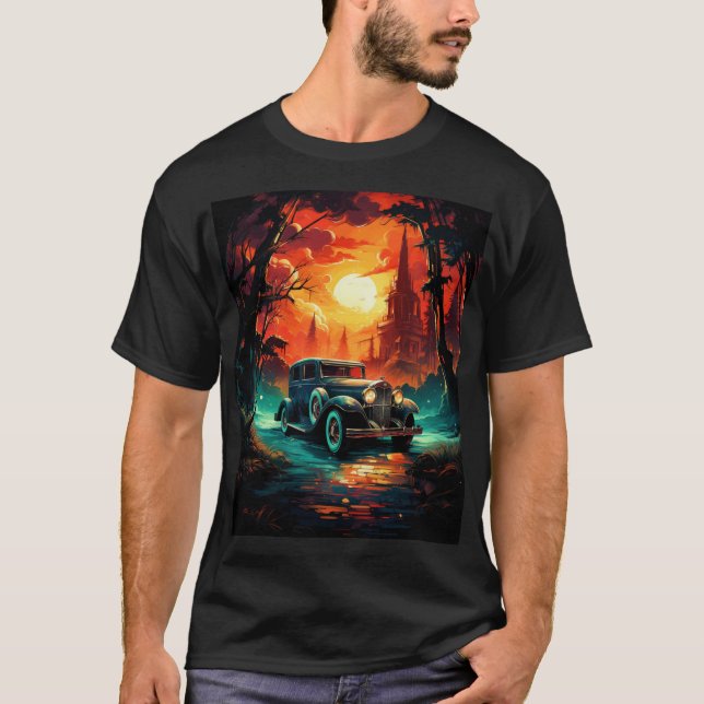 Vintage Racer Sunset Tee (Front)