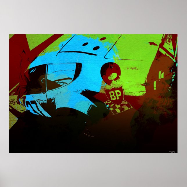 Vintage Racing Art Poster (Front)