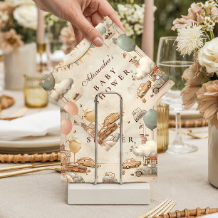 Vintage Racing Baby Shower Napkin