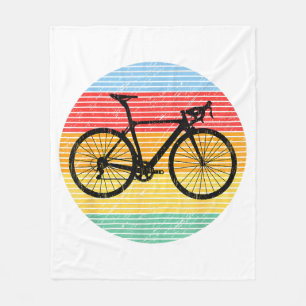 Vintage Racing Bicycle Funny Road Bike Racer Gift Fleece Blanket