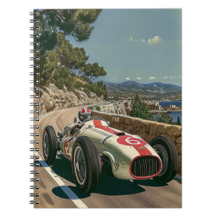 Vintage Racing Car in Mallorca Notebook