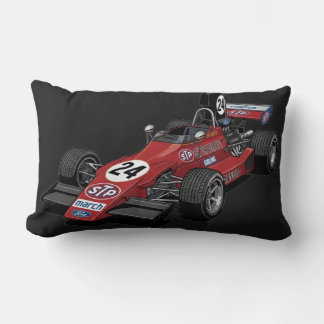 Vintage Racing Car & Turbo Snail Lumbar Pillow | F