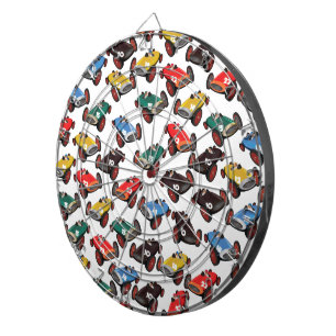 Vintage Racing Cars Dartboard