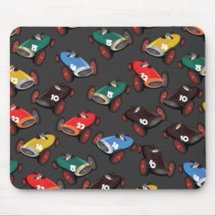 Vintage Racing Cars Mouse Pad