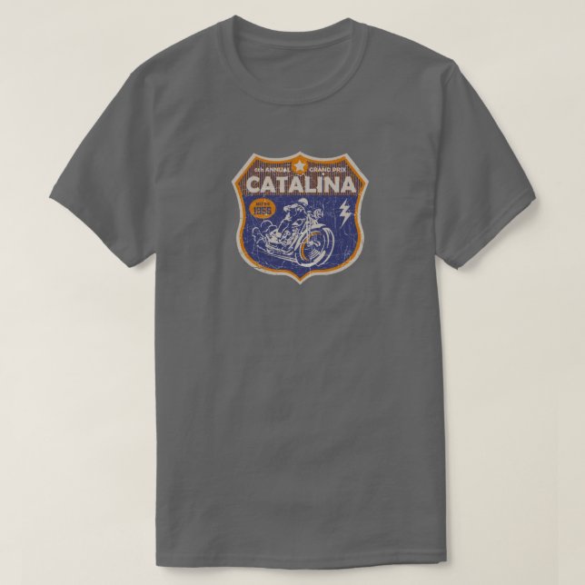 Vintage Racing | Catalina | Retro | Obscure T-Shirt (Design Front)