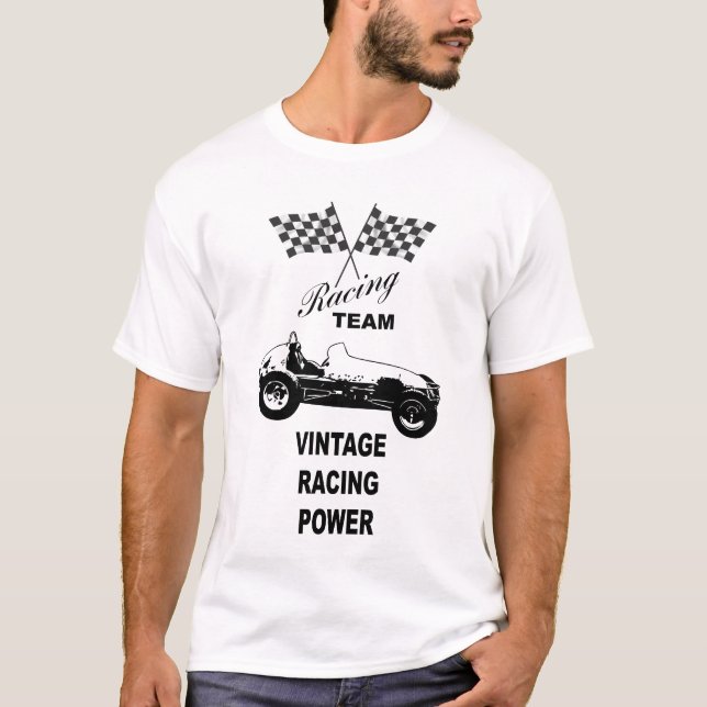 vintage racing logo T-Shirt (Front)