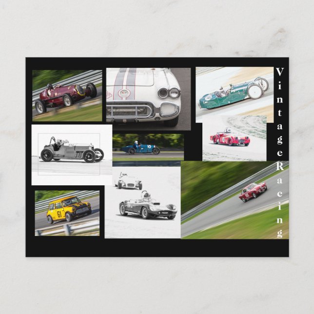 Vintage Racing Postcard (Front)