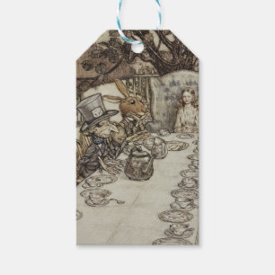 Vintage Rackham Mad Tea Party Alice in Wonderland Gift Tags