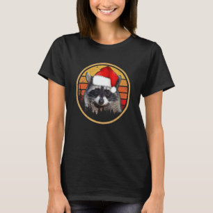 Vintage Racoon Christmas T-Shirt