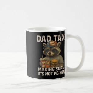 Vintage Racoon Dad Tax Patriotic Fathers Day &amp Coffee Mug