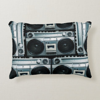 Vintage radio boombox decorative cushion