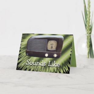 Vintage Radio-customize any occasion Card