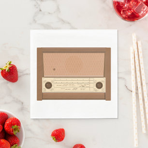 Vintage Radio Napkin