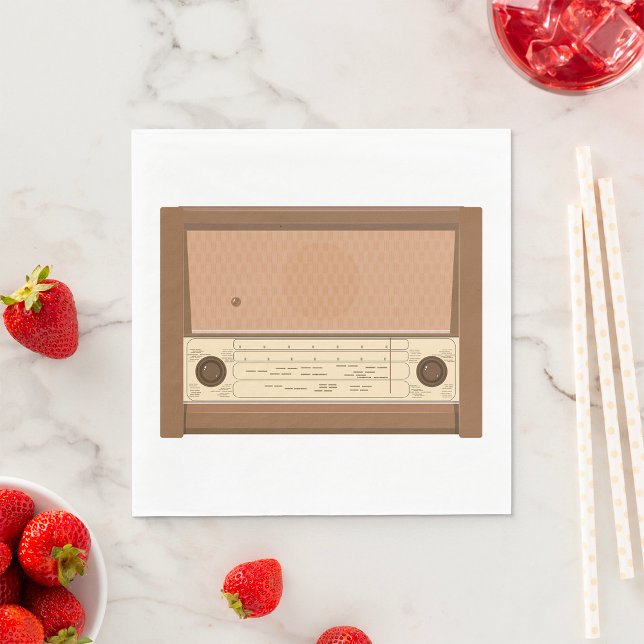Vintage Radio Napkin (Creator Uploaded)