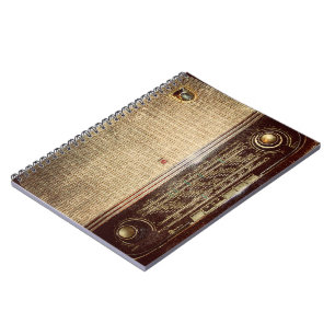 Vintage radio notebook