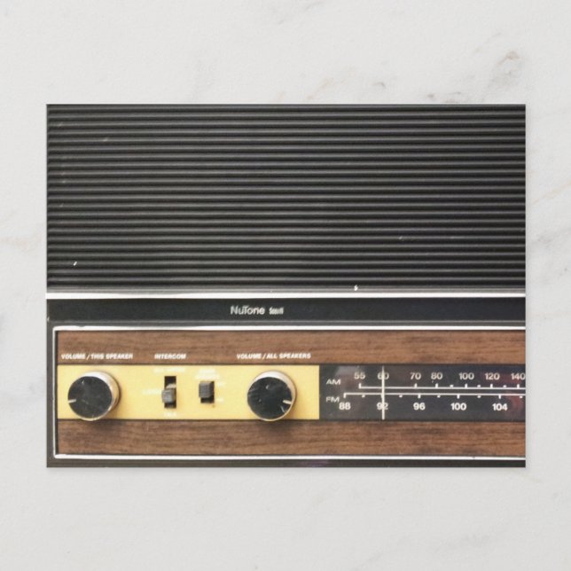 Vintage Radio Postcard (Front)