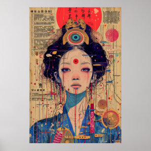 Vintage Radio Record Technics Poster