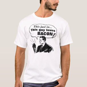 Vintage Radio, This Guy Loves Bacon T-Shirt