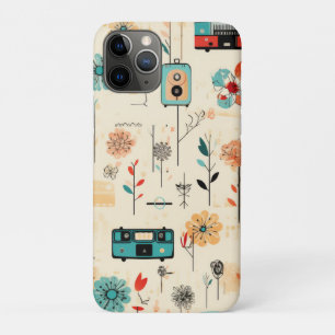 Vintage Radio Wildflower Cream Botanical Case-Mate iPhone Case
