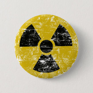 Vintage Radioactive 6 Cm Round Badge