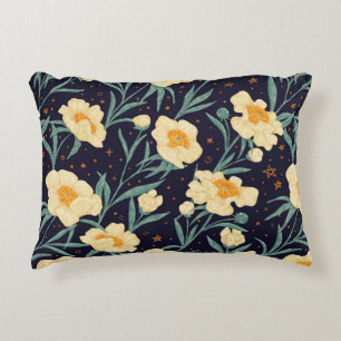 Vintage radios and tape recorders. Seamless patter Decorative Cushion