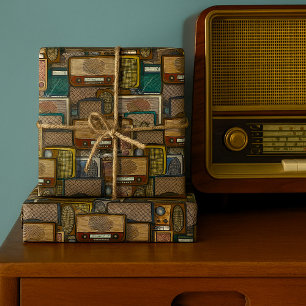 Vintage Radios Wrapping Paper